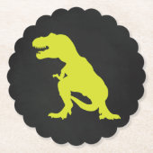 Dinosaur Birthday T rex Kartonnen Onderzetters (Voorkant)