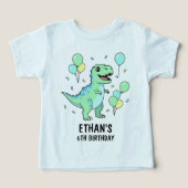 Dinosaur Birthday T-Shirt: Your Child's Custom (Design Recto)