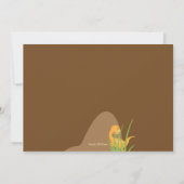 Dinosaur Birthday Uitnodiging (Achterkant)