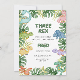 Dinosaur Birthday Uitnodiging