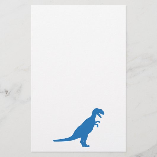 Dinosaur Blue Briefpapier (Voorkant)