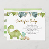 Dinosaur Boeken voor de Kaart van de Baby (Voorkant / Achterkant)