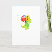 Dinosaur Bonne Carte d'Anniversaire Personnaliser (Dos)