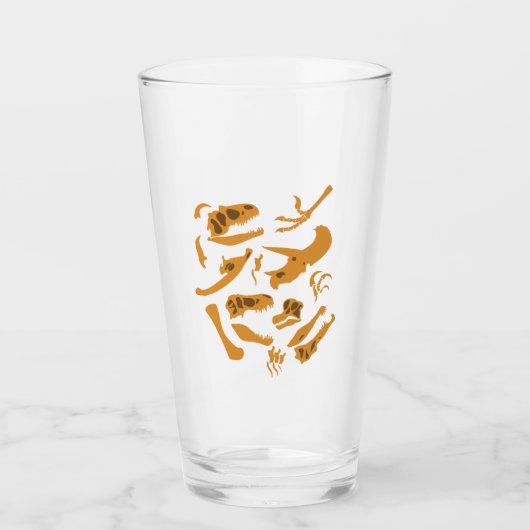 Dinosaur-Botten Glas (Voorkant)