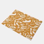 Dinosaur Botten (goud) Deurmat (Schuin)