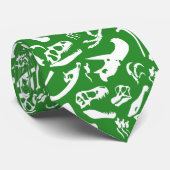 Dinosaur-Botten (groen) Stropdas (Opgerold)