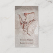 Dinosaur Botten Paleontoloog Prehistorische Design Visitekaartje (Voorkant)