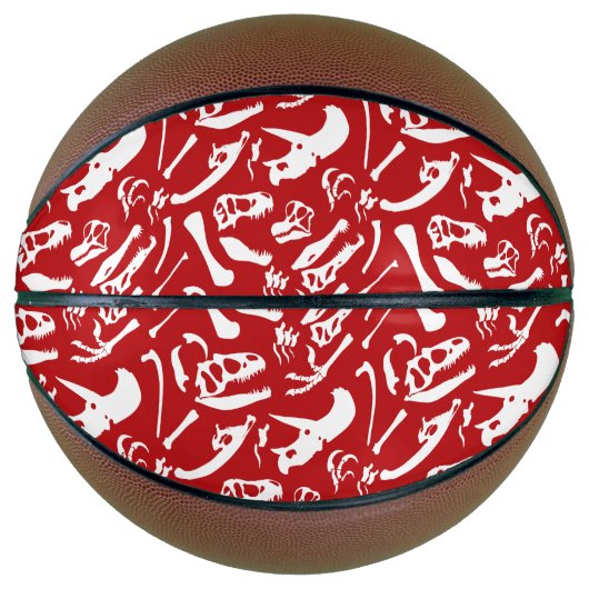 Dinosaur-Botten (rood) Basketbal (Voorkant)