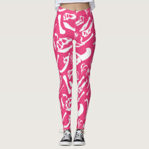 Dinosaur-Botten (roze) Leggings
