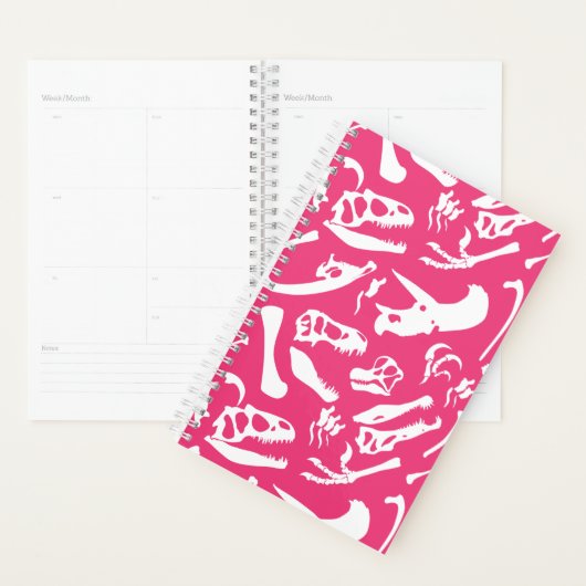 Dinosaur-Botten (roze) Planner (Display)