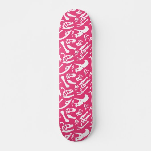 Dinosaur-Botten (roze) Skateboard (Voorkant)