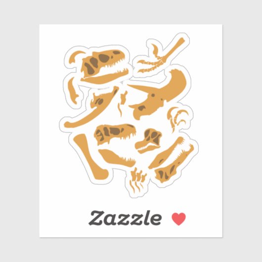 Dinosaur-Botten Sticker (Vel)