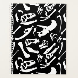 Dinosaur-Botten (zwart en wit) Planner