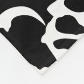 Dinosaur-Botten (zwart) Fleece Deken (Hoek)