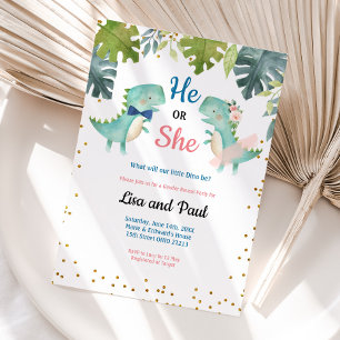 Dinosaur Bowtie ou Tutu Dinosaur invitation 