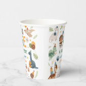 Dinosaur Boy 1st Birthday One A-Saurus Dino Papieren Bekers (Rechts)