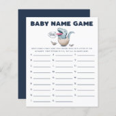 Dinosaur Boy Baby Name Shower Game (Voorkant / Achterkant)