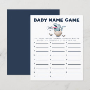 Dinosaur Boy Baby Name Shower Game