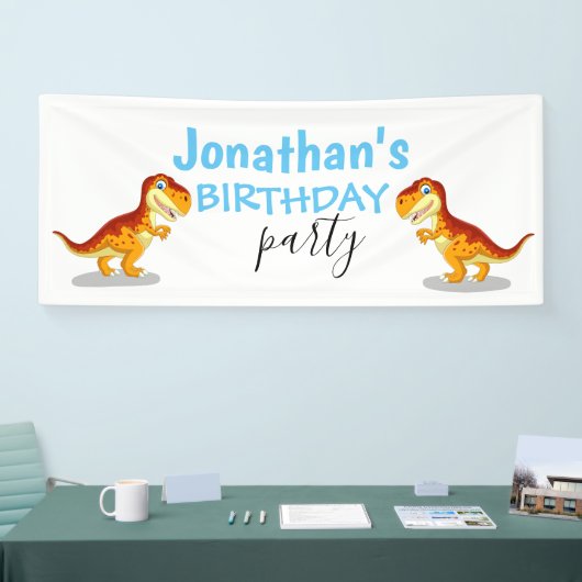 Dinosaur Boy Blue Banner (Beurs)