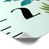 Dinosaur Boy Dino Growth Chart Persoonlijk Poster (Hoek)