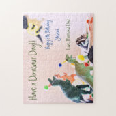 Dinosaur Boys Anniversaire Cadeau Jigsaw Puzzle (Vertical)