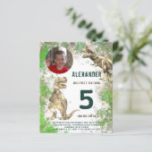 Dinosaur Boys Birthday Foto (Staand voorkant)