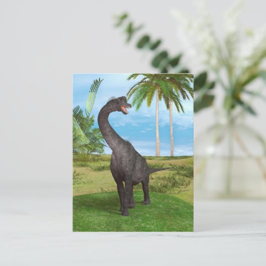 Dinosaur Brachiosaurus Briefkaart (Staand voorkant)