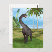 Dinosaur Brachiosaurus Briefkaart (Voorkant / Achterkant)