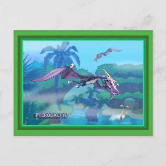 Dinosaur Briefkaart (Voorkant)
