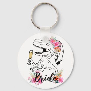 Dinosaur Bruid Bruidsmeisje Bloemen Bachelorette P Sleutelhanger