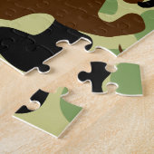 Dinosaur camouflage puzzel (Zijkant)