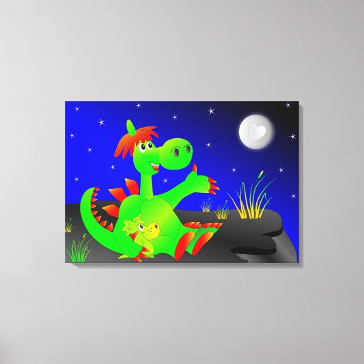 Dinosaur Canvas Afdruk (Voorkant)