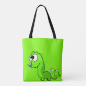 Dinosaur Canvas tas (Achterkant)