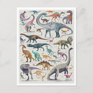 Dinosaur Chart briefkaart