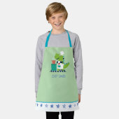 Dinosaur Chef Kids Apron Schort (Gedragen)