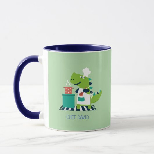 Dinosaur Chef Personalized Mug Mok (Links)