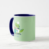 Dinosaur Chef Personalized Mug Mok (Voorkant links)