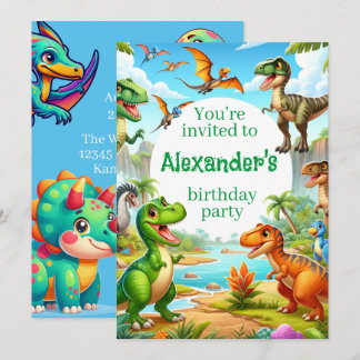 Dinosaur Child's Birthday Kaart