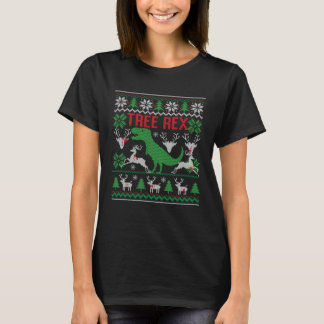 Dinosaur Christmas Tree Christmas T-shirt