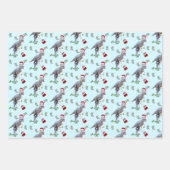 Dinosaur Christmas Wrapping Paper Sheets (Voorkant)