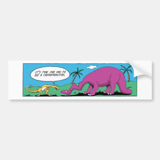 DINOSAUR COMIC BUMPERSTICKER (Voorkant)