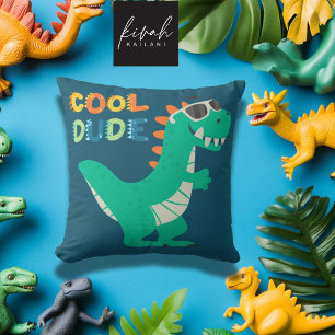 Dinosaur Cool Man Cartoon Boy Nursery Room Decor Kussen