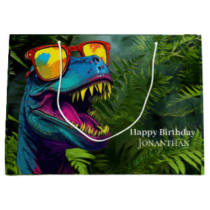 Dinosaur Cool Paars Oerwoud Groot Cadeauzakje