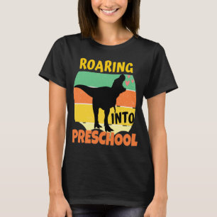 DINOSAUR cool - ROARING DANS T-shirt PRÉSCOLAIRE