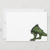 Dinosaur Crasher de fête Invitation d'anniversaire (Dos)
