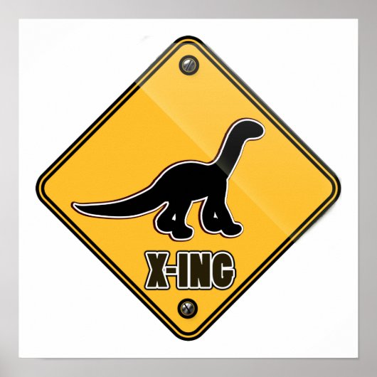 Dinosaur Crossing Poster (Voorkant)