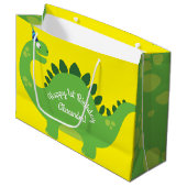Dinosaur Cute 1er Anniversaire Cadeau Sac (Devant Angle)