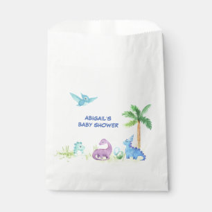 Dinosaur Cute Waterverf Baby shower Bedankzakje