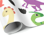 Dinosaur Cute Wrapping Paper Cadeaupapier (Rol Hoek)