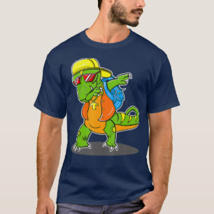 Dinosaur Dabbing T Rex Dabbing School Bag pet T-shirt
